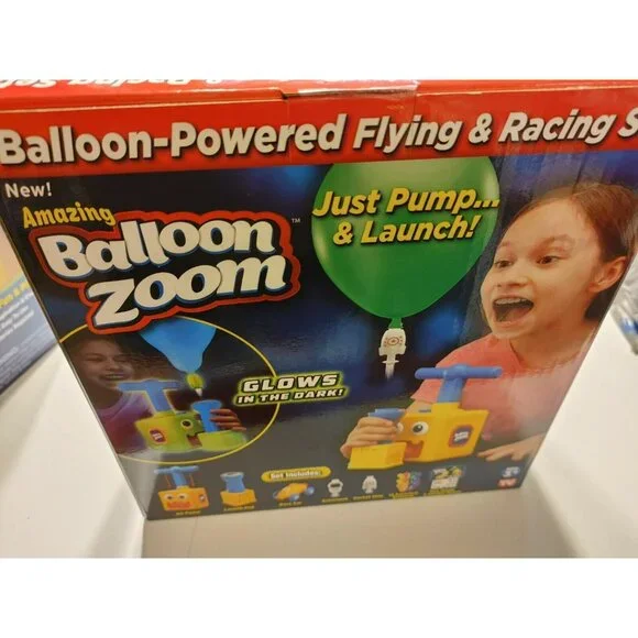 Balloon Zoom As Seen On TV Balloon-Powered Flying & Racing Set Brand New - Picture 3 of 11